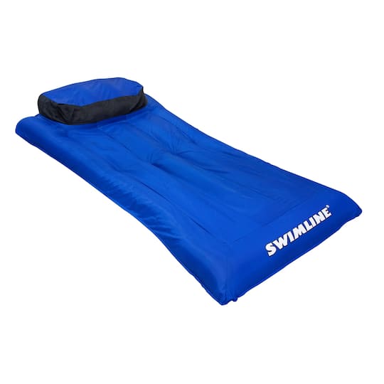 78" Inflatable Blue & Black Ultimate Mattress Swimming Pool Lounger By Swim Central | 78" x 34" | Michaels®